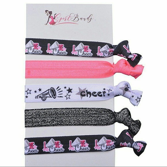 Cheer Hair Ties- Girls Cheer Hair Accessories - Picture 1 of 2