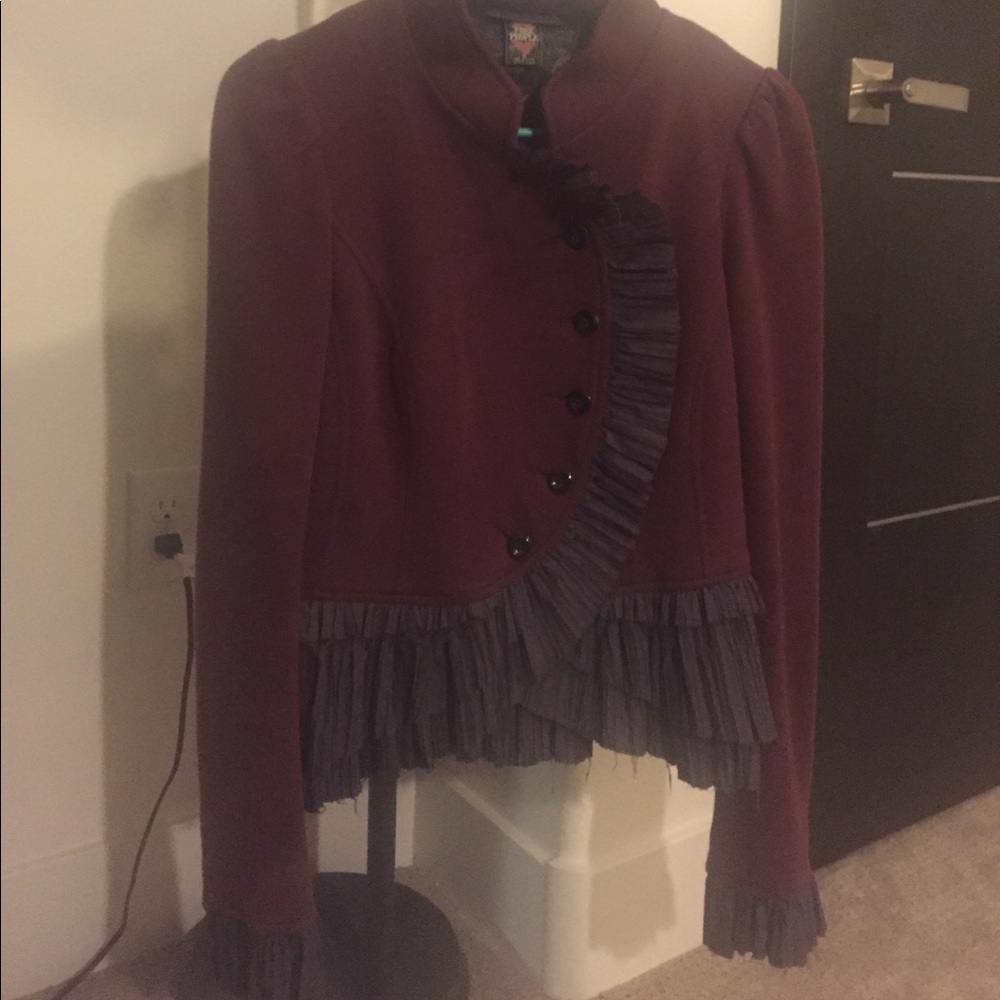 Free People ruffled jacket