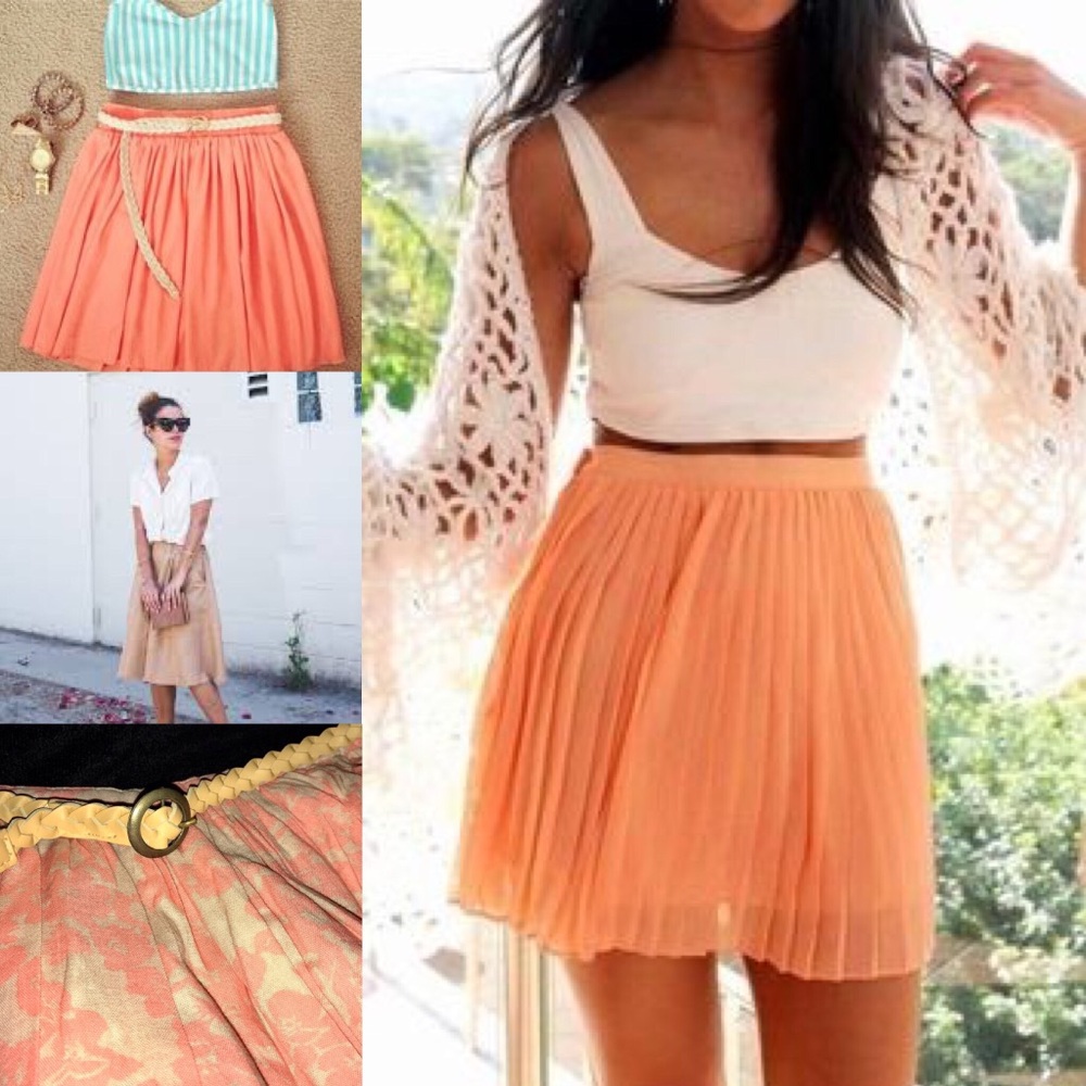 2/$8🆑🆕OLD NAVY PEACH/BEIGE FLORAL SKIRT