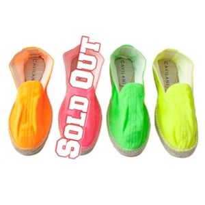 CAVILANI NWT YELLOW ESPADRILLES