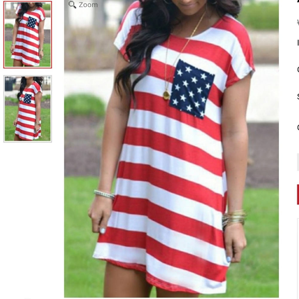 Red, White and Blue Proud Dress