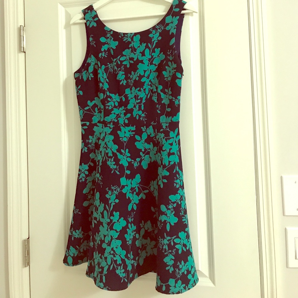 Pink Owl Floral Dress with Bow