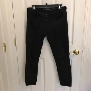 Black Low Rise Jeggings