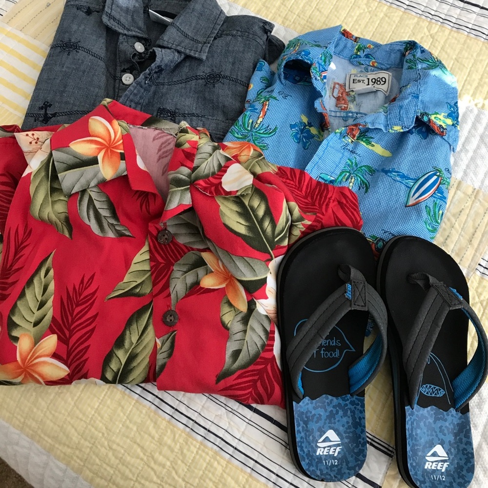 Boys size 6 (M) short sleeve shirts