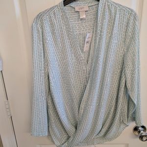 Loft wrap blouse NWT
