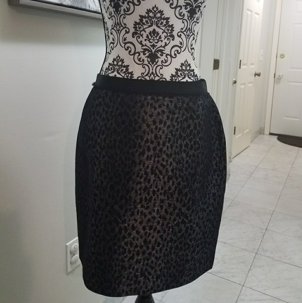 Ann Taylor leopard skirt