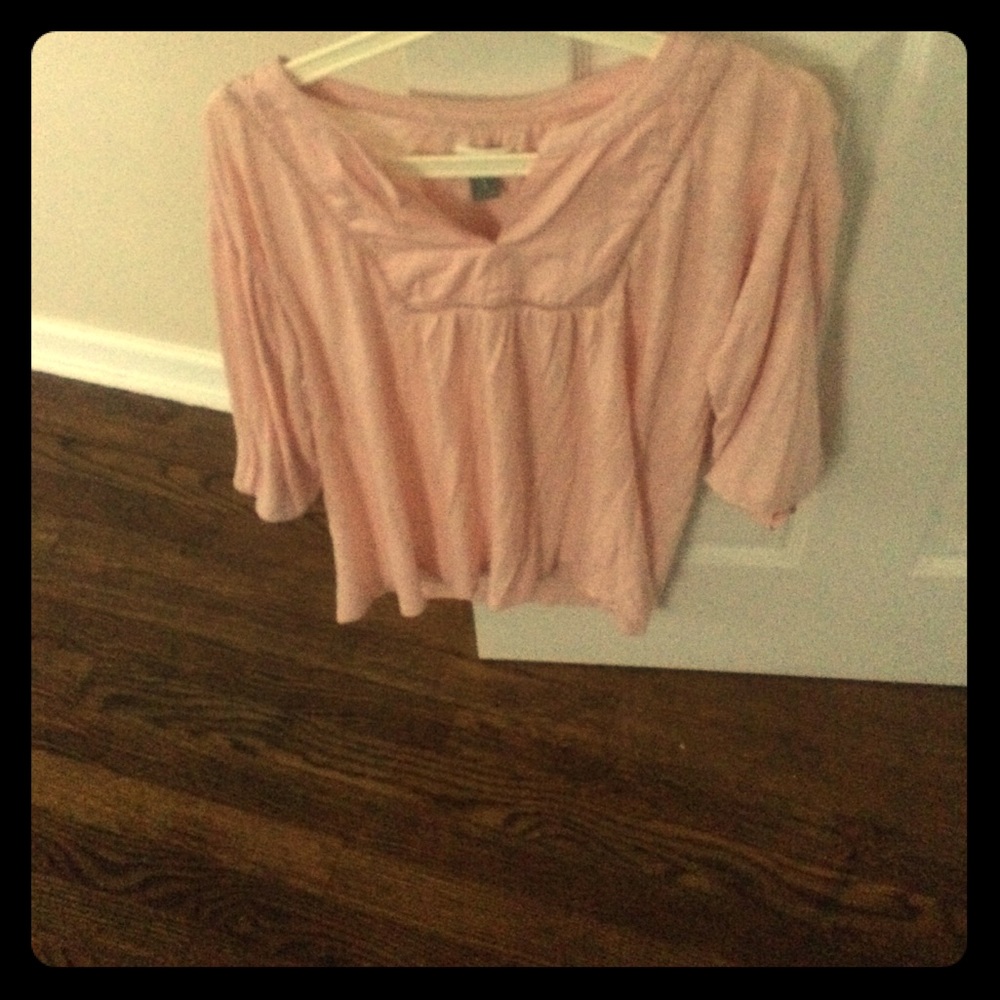 Pink flowy shirt