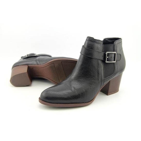 Franco Sarto Shoes - FRANCO SARTO Black Leather Booties Size 8M Malvina