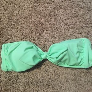 Victoria Secret pastel green strapless bikini top