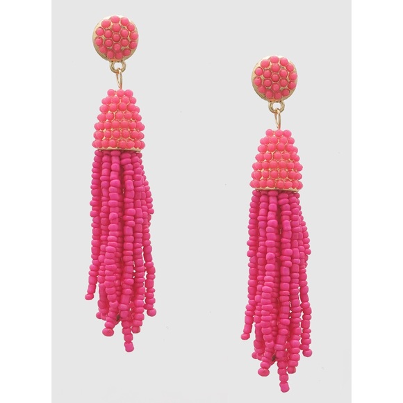 Hannah Beury Jewelry - Beaded Tassel Earrings