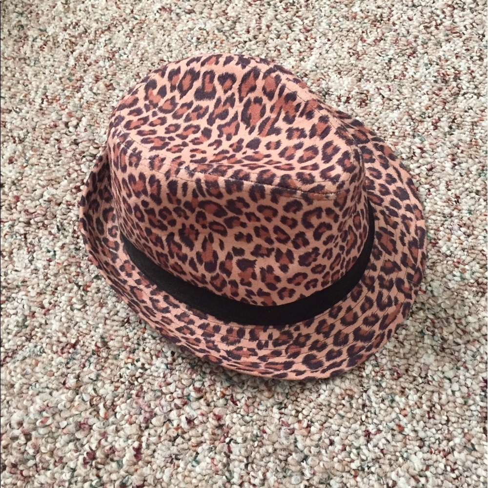 Leopard print crushable fedora