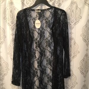 Long lace cardigan