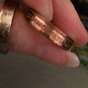 Cyprus Double Sided Coin Ring