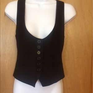Fitted black vest