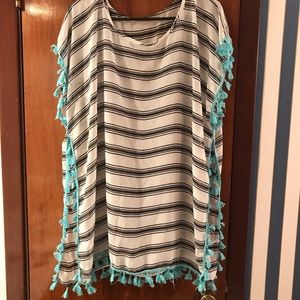 Striped Swimsuit Cover Up
