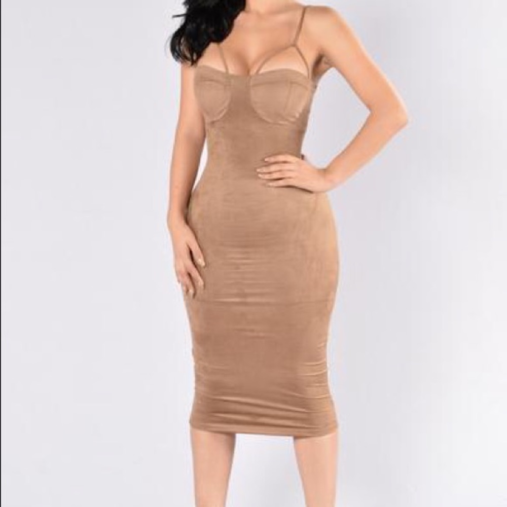 BNWT Rich like Suede Fashion Nova Dress