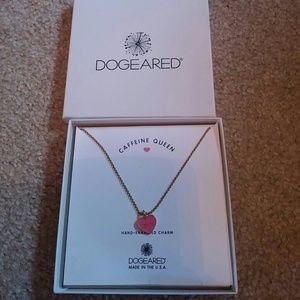 Dogeared enamel heart necklace