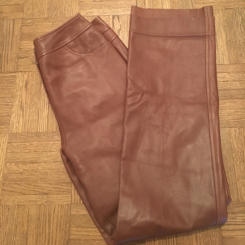 Oscar de la Renta Leather Pants
