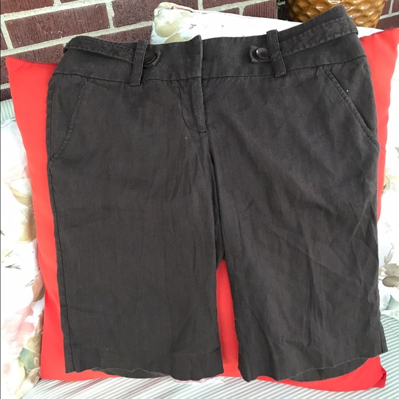 Bebe Linen Blend Bermuda Shorts - Picture 5 of 5