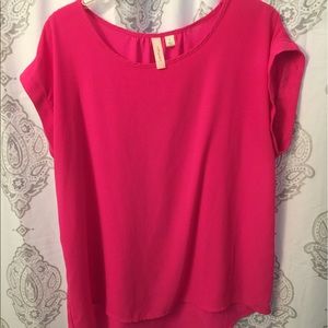 Bright pink blouse