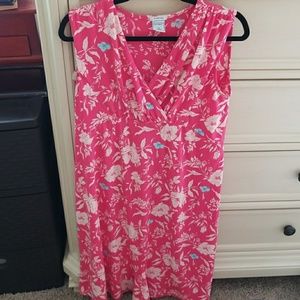 Pink floral maternity dress (m)