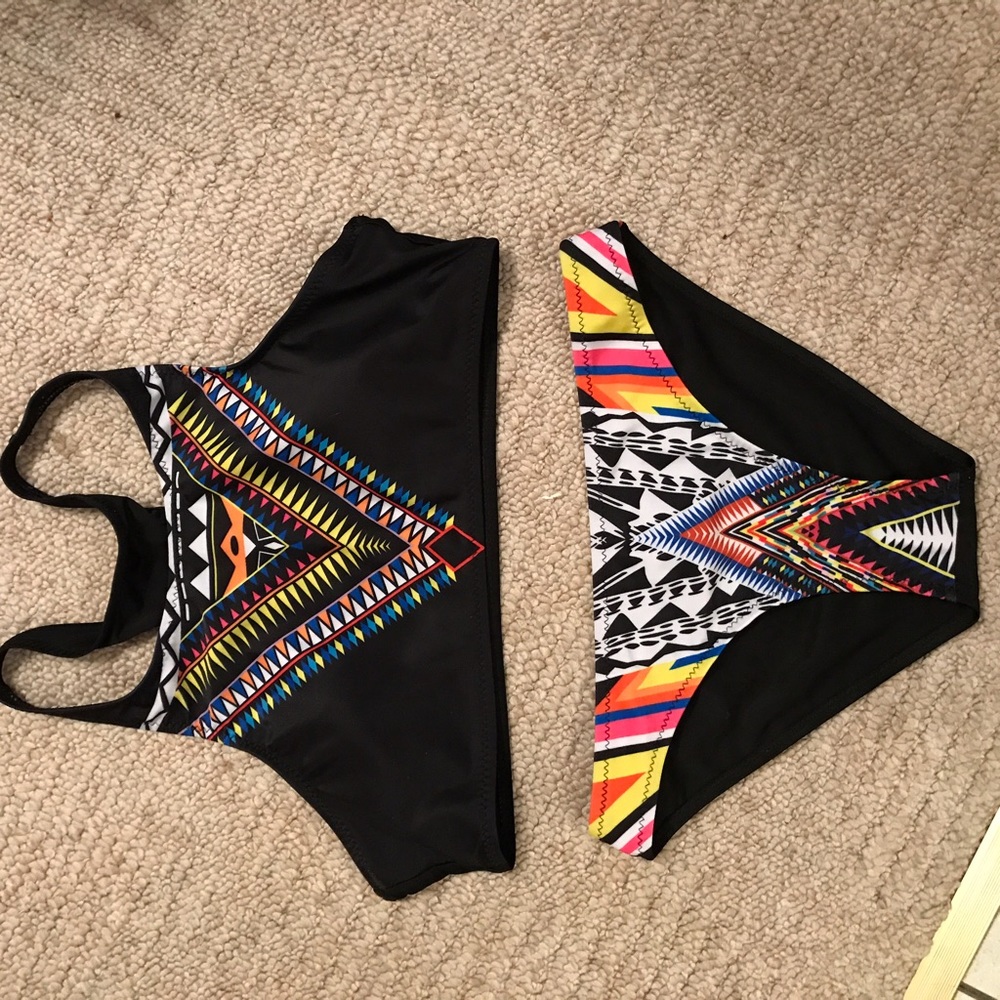 Aztec Print Swimsuit