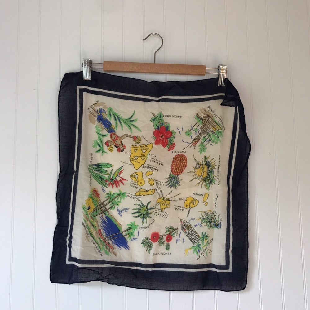 J. Crew 100% cotton Hawaiian print Scarf