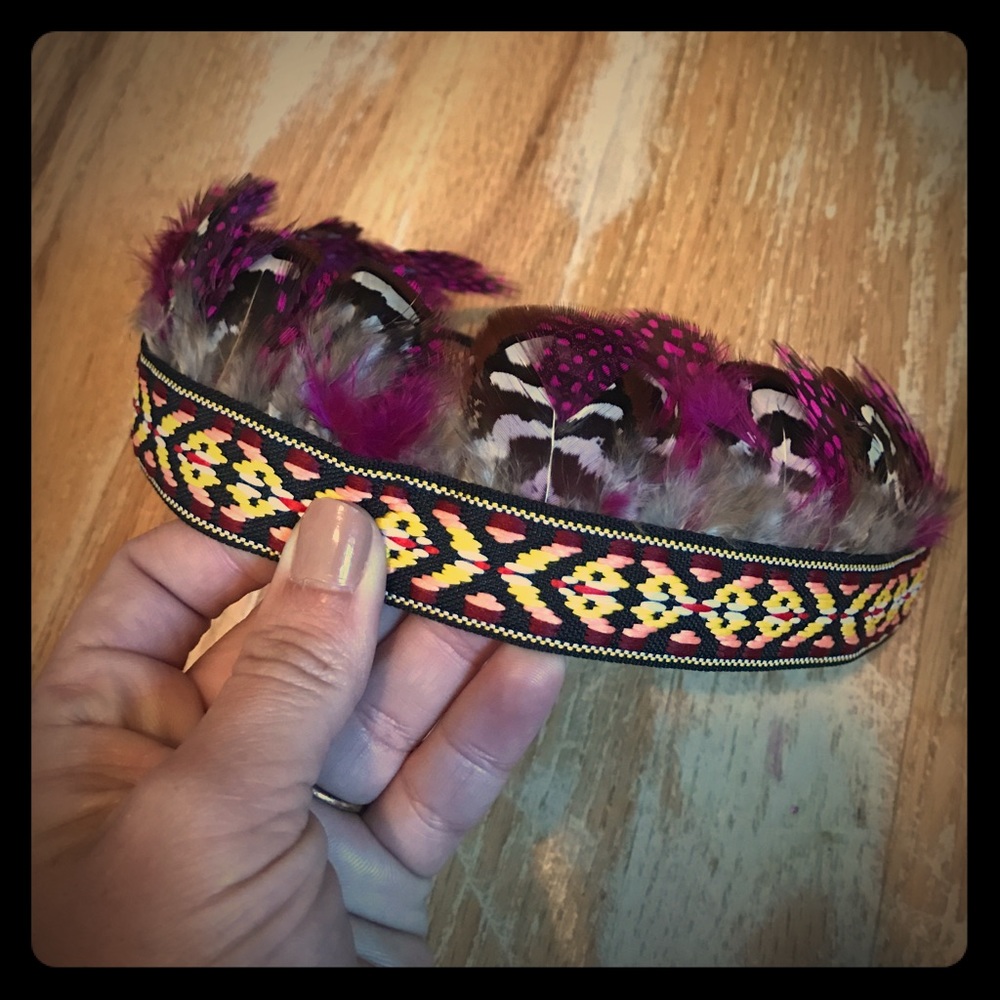 NWT AEO feather headband headdress $28.50