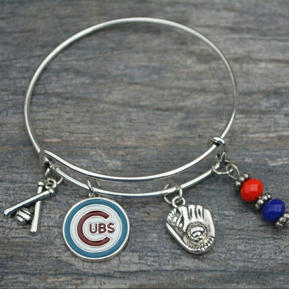 Chicago Cubs Bracelet, Chicago Cubs Jewelry