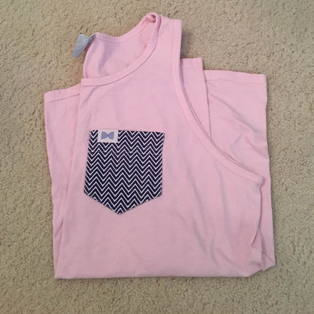 Fraternity collection pink tank