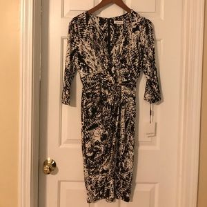 Calvin Klein ruched wrap dress - NWT sz. 6