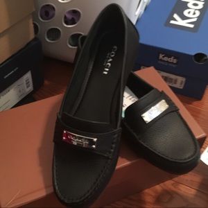 BNIB Coach leather loafers