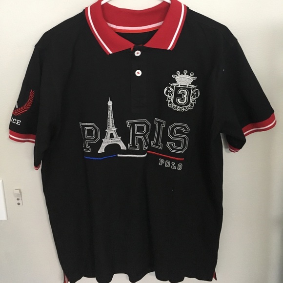 Red Black Short Sleeve Polo - Picture 1 of 4