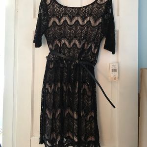 Black lace dress