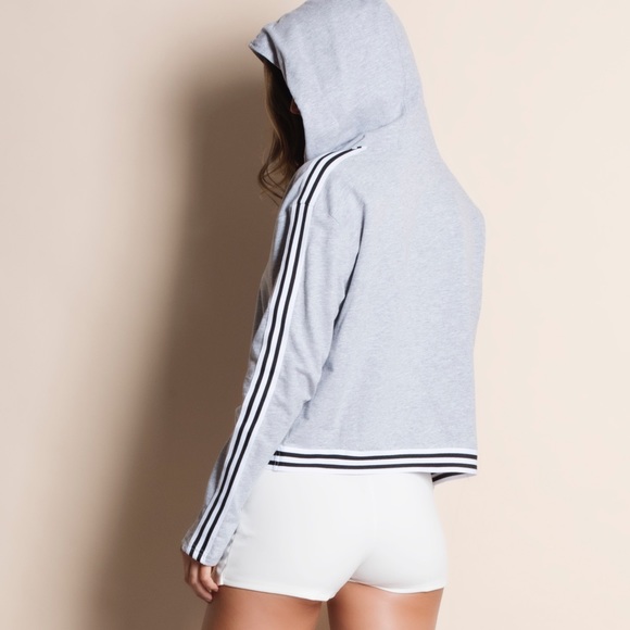 1DAYSALE Lace Up Hoodie Top - Picture 4 of 4