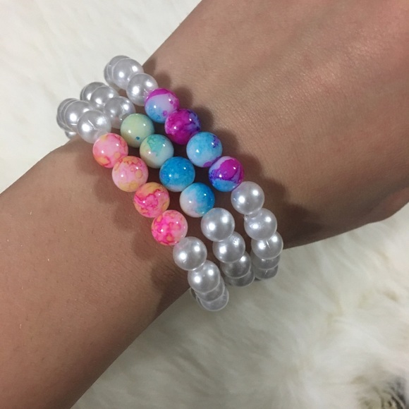 Jewelry - 🌺Handmade 3pc set of stretch bracelet