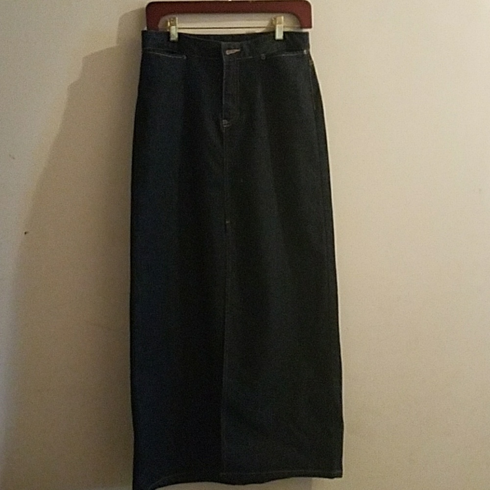 Long Jean Skirt