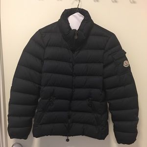 Moncler navy blue quilted jacket