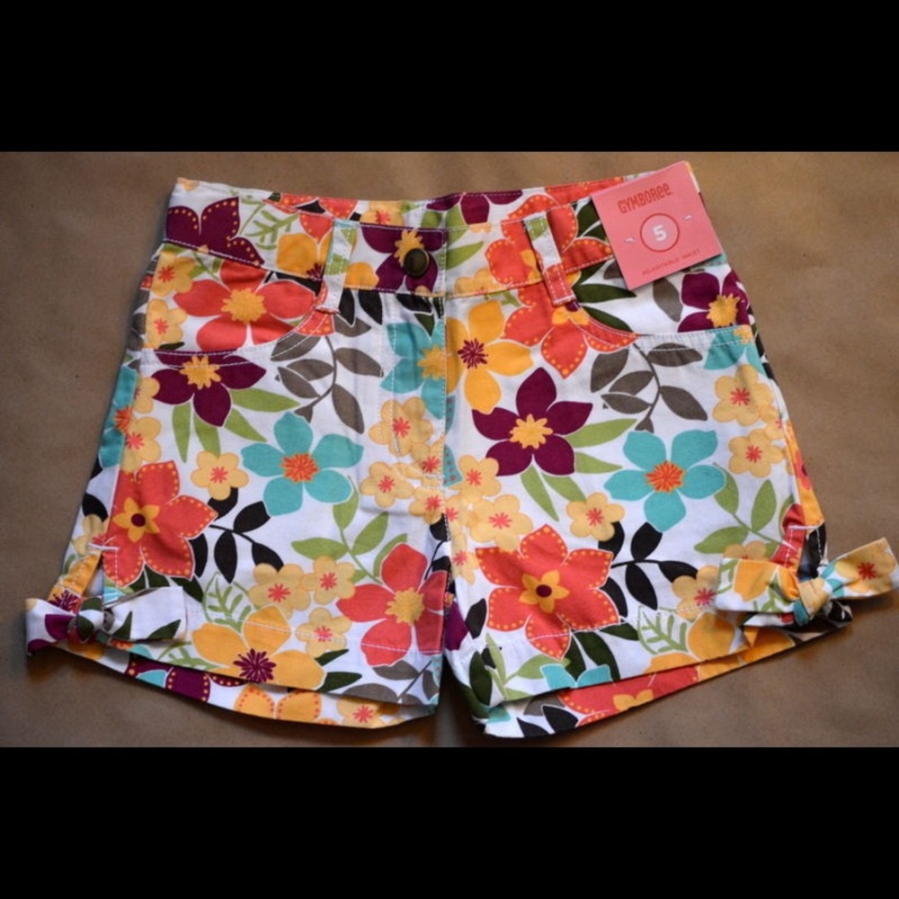 NWT Gymboree JUNGLE GEM Tropical Flower Short