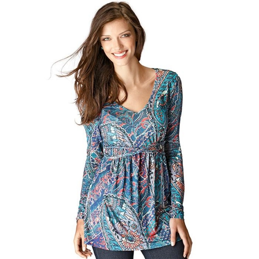 Braided Paisley Top