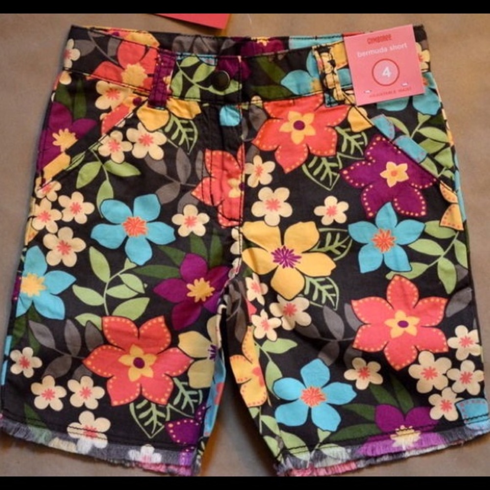 NWT Gymboree JUNGLE GEM Tropical Fringed Bermuda