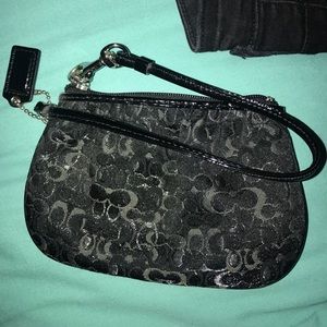 Black Coach wristlet