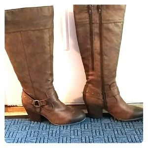 Tall brown boots
