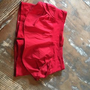 Red lululemon skort