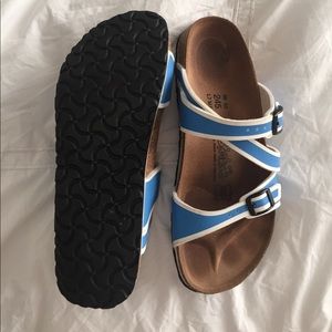 White and Blue Birki's