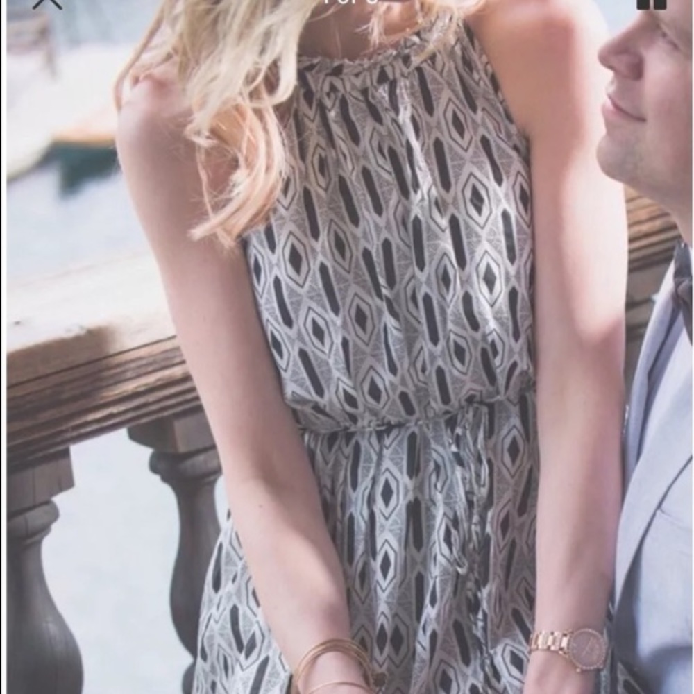 Geometric Pattern Banana Republic Dress