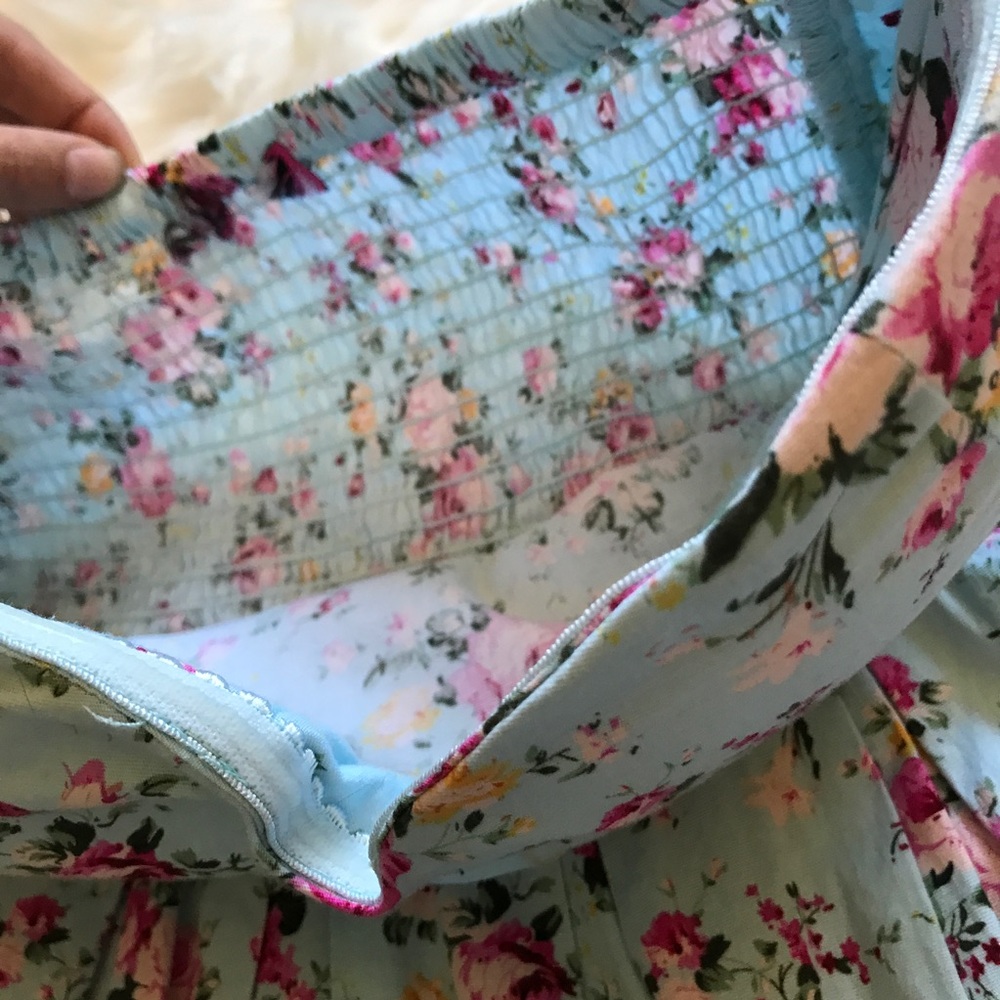 Strapless Floral Dress - Picture 3 of 8