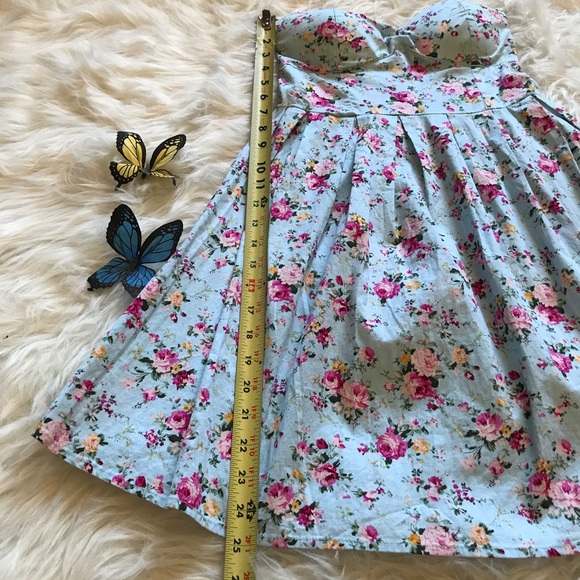 Strapless Floral Dress - Picture 5 of 8