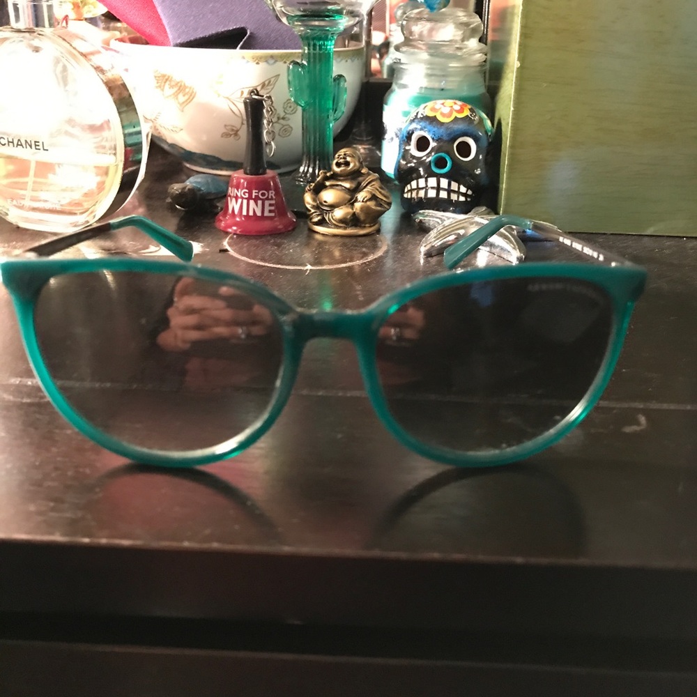 Armani exchange teal sunglasses
