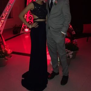 Sherri Hill Navy Prom Dress Size 4